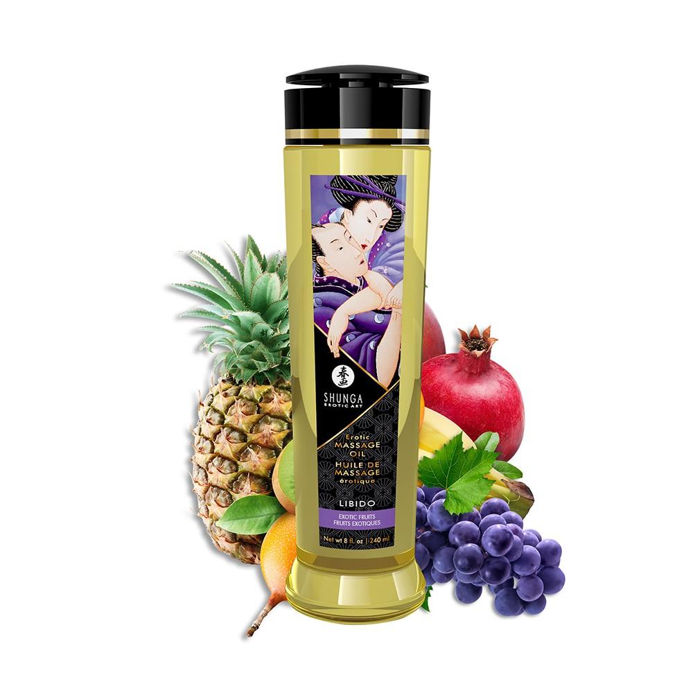 Huile De Massage Aphrodisiaque Fruits Exotiques 240ml Cc2027