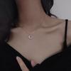 Moon Crescent Women's Clavicle Necklace - Exquisite Diamond Light Luxury, Korean and Japanese Inspired, Hot Selling Gift