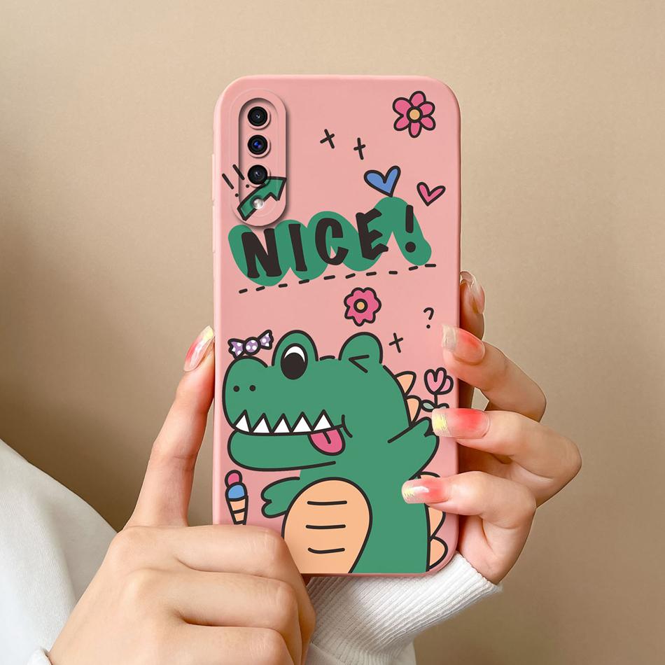 Neue Hülle Für Samsung A50 A50S Katze Weiches Glattes Flüssiges Silikon Vollschutz Anti-Schock-Stoßfänger Für Galaxy A 50 A 50S Funda Coque