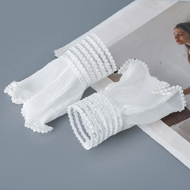 Women Flared Organ False Sleeves Detachable False Cuffs Wrist False Sleeves