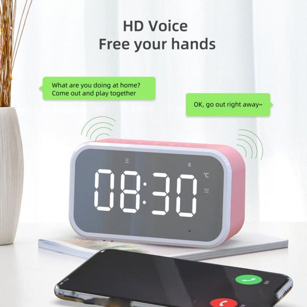 Large LED Screen Display Alarm Clock Bluetooth Bluetooth Speaker Desktop Clocks  Students