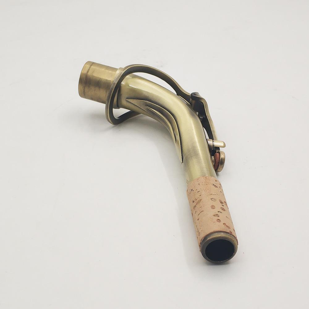 Antique Brass E Flat Alto Saxophone Curved Neck Tube Mouthpiece Accessory