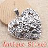 Big Heart Shaped Charms Pendant For Bracelet Necklace Jewelry Making Craft Findings