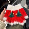 Snowflake Christmas Tree Gloves For Women Winter Plush Warm Thick Gloves Touch Screen Fluffy Fur Cycling Gloves Student Gifts