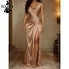 Women's Fashion Summer Spring Solid Color Print Sleeveless V-Neck High Waist Casual Dresses