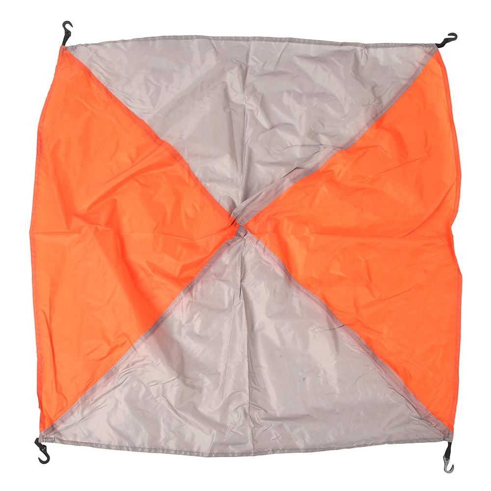 Outdoor 4 People Oxford Cloth Waterproof Tent Shelter for Camping  Travel Orange