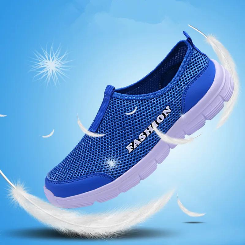 Casual Men Shoes Summer Sneakers Breathable Mesh Men Footwear Running Shoes Men's Lightweight Slip-on Sandals  De Hombre
