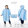 iMedia Raincoat, Rainwear, Rain Poncho, Light Blue, Unisex, Water-Repellent, Waterproof, Perfect for Cycling, Commuting, and School