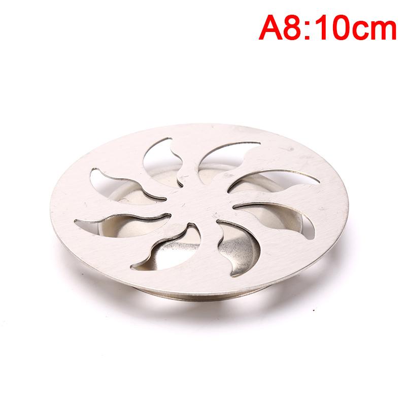 1Pc Stainless Steel Floor Drain Cover Overflow Round Anti-Clogging Shower Drain