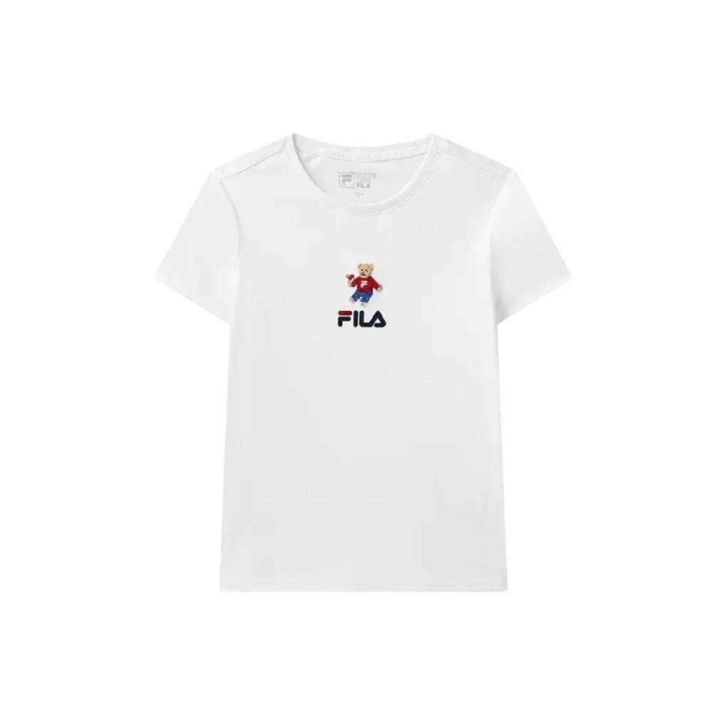 New FILA ORIGINALE T Shirt Women's Standard White F51W429152AWT