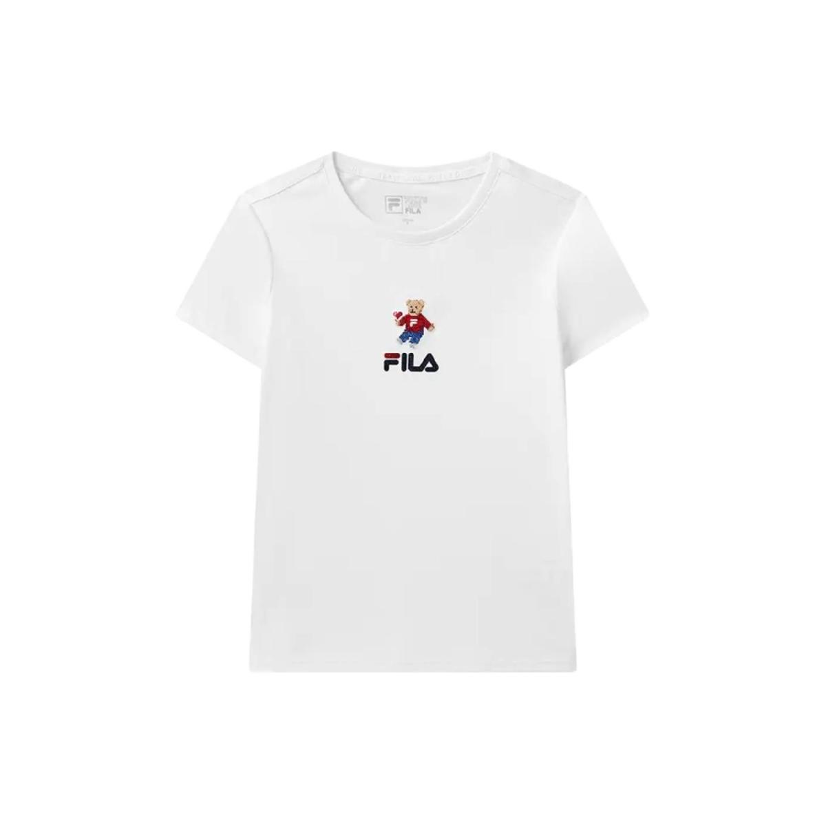 

New FILA ORIGINALE T Shirt Women s Standard White F51W429152AWT S