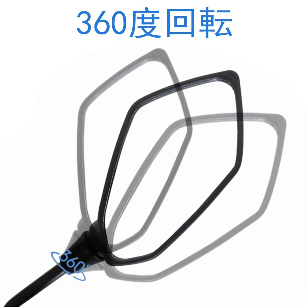 DGYACHOR Motorcycle Mirror, Universal Mirror, Large View, 0.4 inches (10 mm), Left and Right