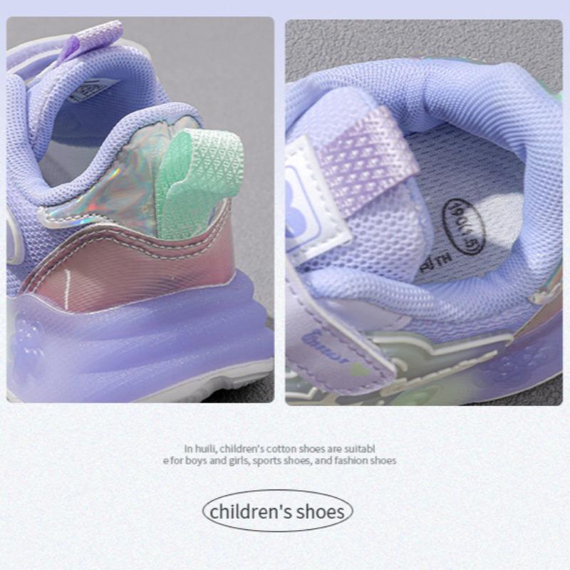 WARRIOR Classmate Spring and Autumn New Girls Breathable Sports Shoes Children's Mesh Casual Shoes Lightweight Running Shoes