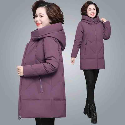 WTEMPO Roupas femininas acolchoadas de algodão, casacos grossos de comprimento médio, jaqueta de inverno plus size, roupas de inverno da mãe, jaquetas acolchoadas, parka quente