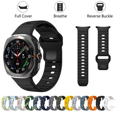 Keine Lücken Uhrenarmband für Samsung Galaxy Watch Ultra Armband Wasserdicht Schlichtheit Zubehör für Galaxy Watch Ultra 47mm Uhrenarmband