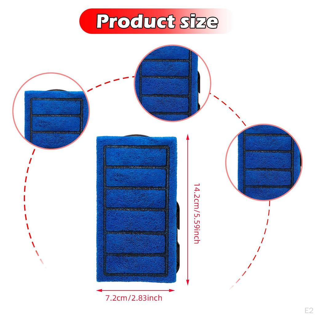 4Pcs Tank Cartridges Aquarium Cartridges, Easy To Install, Replace Parts for 5W Turtle Tanks Reptile