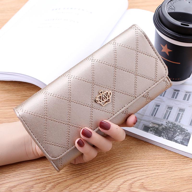 Diamond Pattern PU Leather Women's Wallet - Short Style for Ladies & Students - Aristocratic Design 2024 New