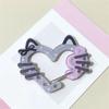 Heart Cat Ears Star Wings-Shaped Carabiner Mountaineering Buckle Acrylic Keychain Pendants Multipurpose Keyring Hook Bag Hanging