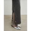Anggae Llama Blend Long Skirt Gray