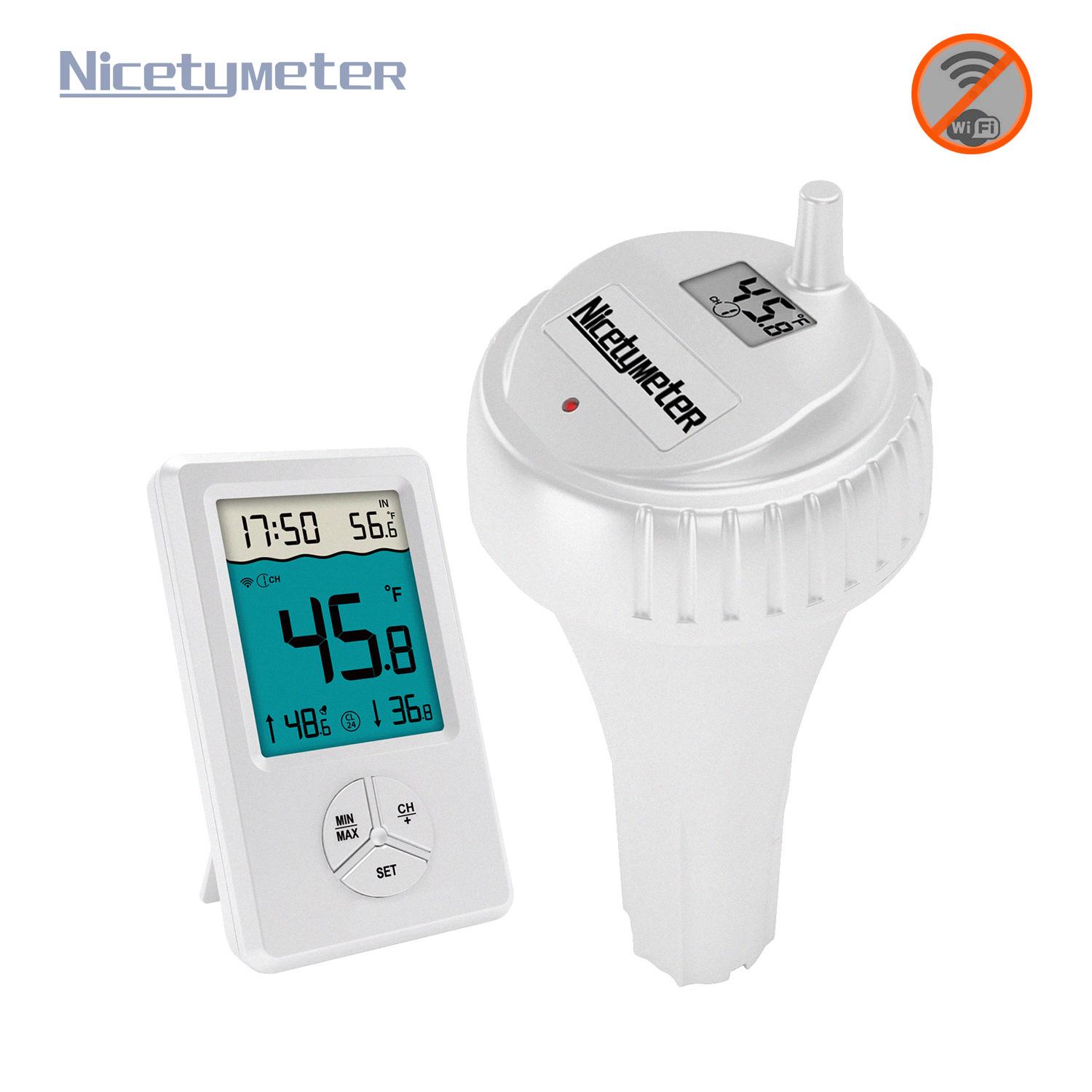 

Wireless Pool Thermometer with Dual Waterproof Design and 100m Long-Range LCD Screen for Aquariums