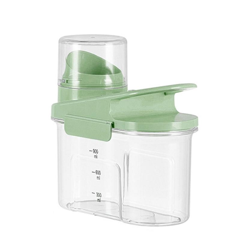 Convenient Food Organizer Clear Plastic Rice Bin with Sealed Rings for Dry Goods Rice Bucket for Household Kitchen Use