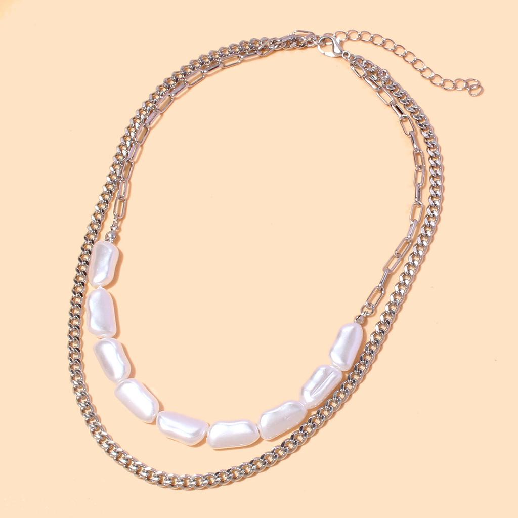 New Chinese Fashion Simple Trend Pearl Chain, Personalized European and American Creative Retro Necklace Women