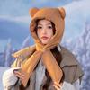 Thickened Down Cotton Pullover Hat Cold Resistant Ski Lei Feng Hat Leisure Winter Pilot Hat  Men