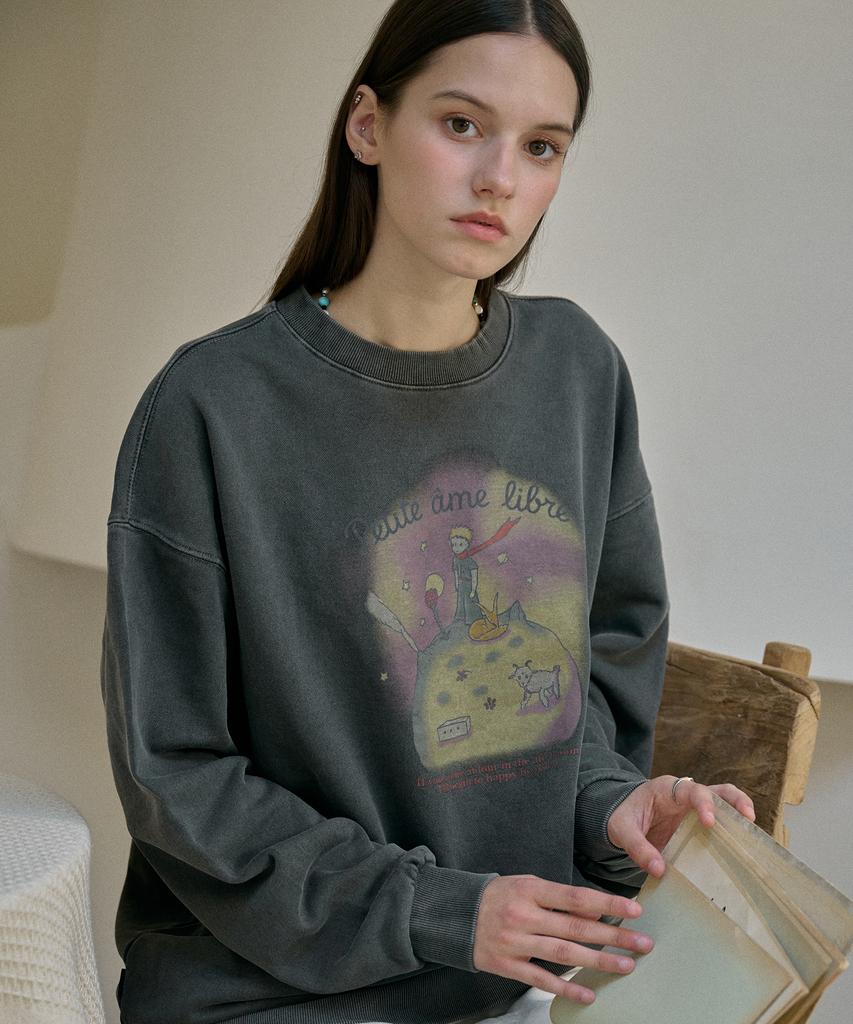 CPGN STUDIO Petit Amue Pigment Sweatshirt Smoke Black