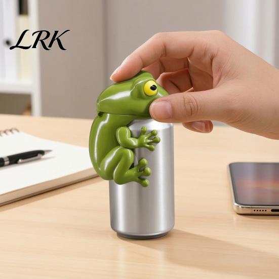 Reusable Drink Toppers 3D Printed Cute Animal Can Cover, Soda Protector Lid, Dinosaur Frog Shark Picnic Accessories Dust Cover for Standard