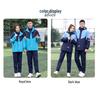 Thickened Fleece-Lined Winter School Uniform Windbreaker Set for High & Middle School Students
