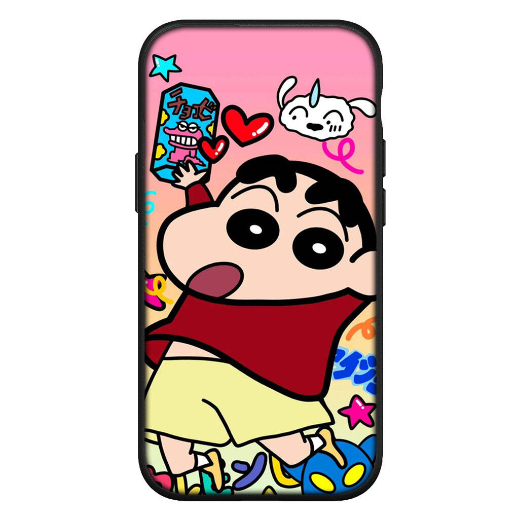 Cover for iPhone 17 16 15 Xiaomi Poco Redmi Note 14 13 12 11 Pro Max 9 16e Samsung Galaxy S25 S24 S23 OPPO Huawei Crayon Shin Chan Shinchan Phone Case
