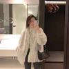 Autumn and Winter New Lamb Wool Coat Medium and Long Thickened Loose Imitation Rabbit Fur Fur Coat Coat Women