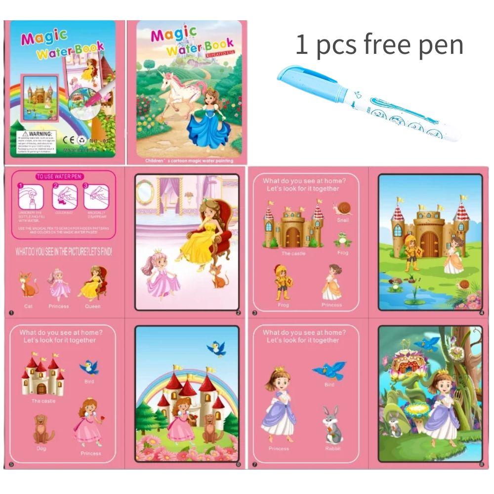 New Child Education Reusable Coloring Book Magic Water Drawing Book Painting Drawing Toys Sensory Early Education Toys for Kids