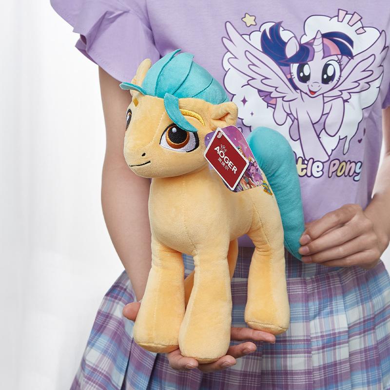 

Aoger Автентична М яка іграшка My Little Pony Lzzy Moonbow Sunny Starscout Pipp Petals Zipp Storm Hitch Trailblazer Мультяшна лялька