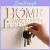 Home Key Holder Wall Mount Iron Geometric Decor For Office Organization