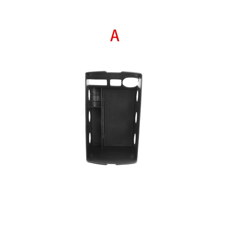 1PC Car Interior Trim Central Storage Box Console Armrest Organizer Holder black ABS For Genesis G80 RG3 PE 2025 Left-hand Drive