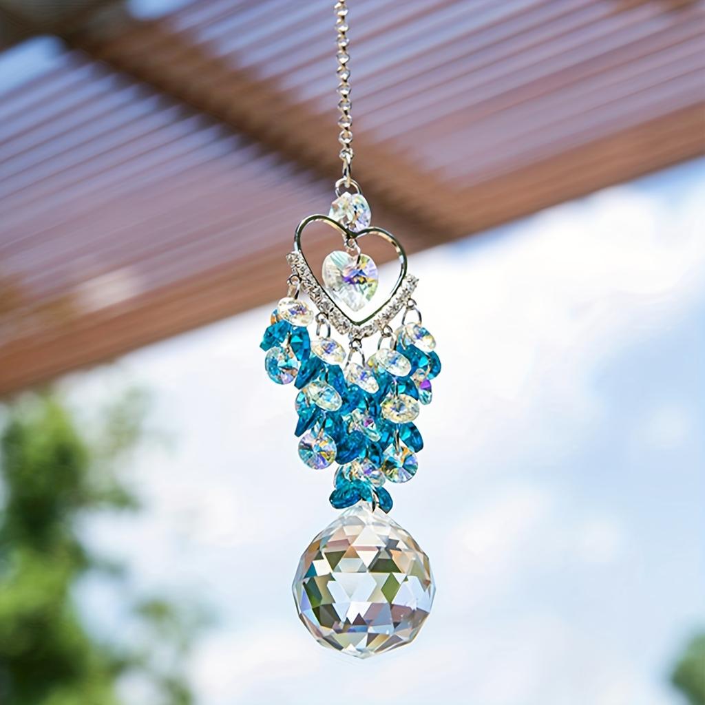 1pc Satellite Diamond Crystal Sun Catcher Prism Ball Pendant Car Hanging Home Decor Pendants