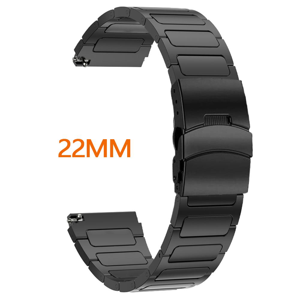 22mm Titanium Strap for Amazfit Balance GTR 4/3/2 Luxury Business Band Bracelet for Huawei Watch GT5 Pro GT4 46mm 4Pro Ultimate