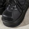 Punk Big Head Platform Women INS Retro Muffin Sneakers JK Wedge Heel Shoes 9.5cm