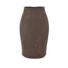 Intelligent Secretary Gold Lapel Blazer & High-Waist Pencil Skirt Set