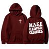 Make Heaven Crowded Sweatshirts for Women Men Christian Jesus Female Hooide Bible Verse Religious Clothing Hooide