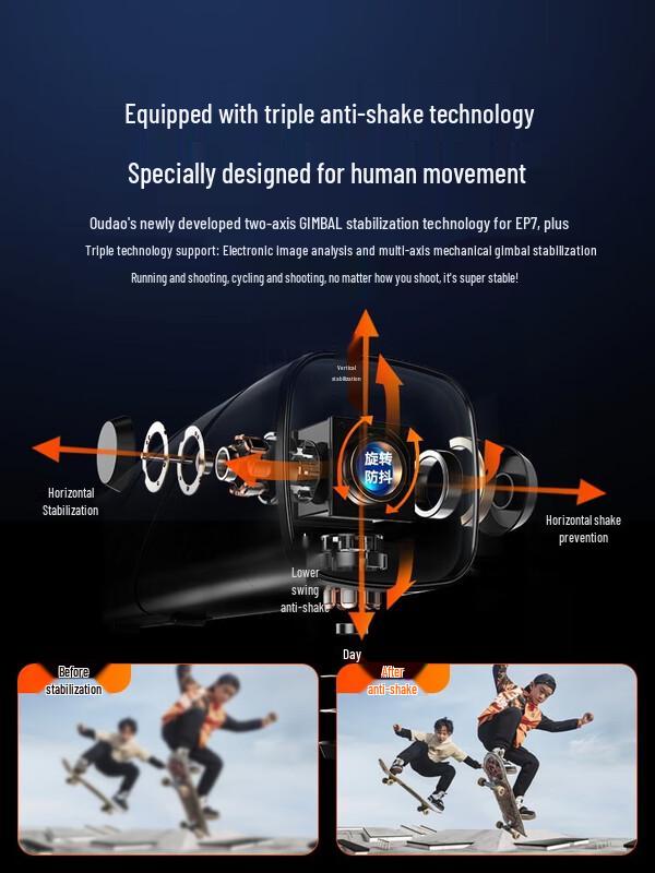 ORDRO EP7 Head-mounted 4K Sport Camera (CN version)