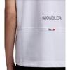 Moncler Logo Patch Cotton Piquet Polo Shirt Men Polo Shirts White K2-091-8A00012-84556-001