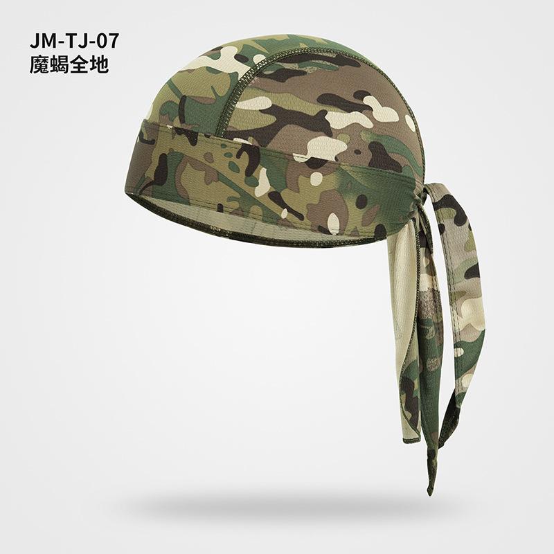 Elastic Fabric Cycling Cap Lightweight Breathable Headwrap Adjustable Sports Bandana for Outdoor Activities Running Hiking Motorcycling One Size