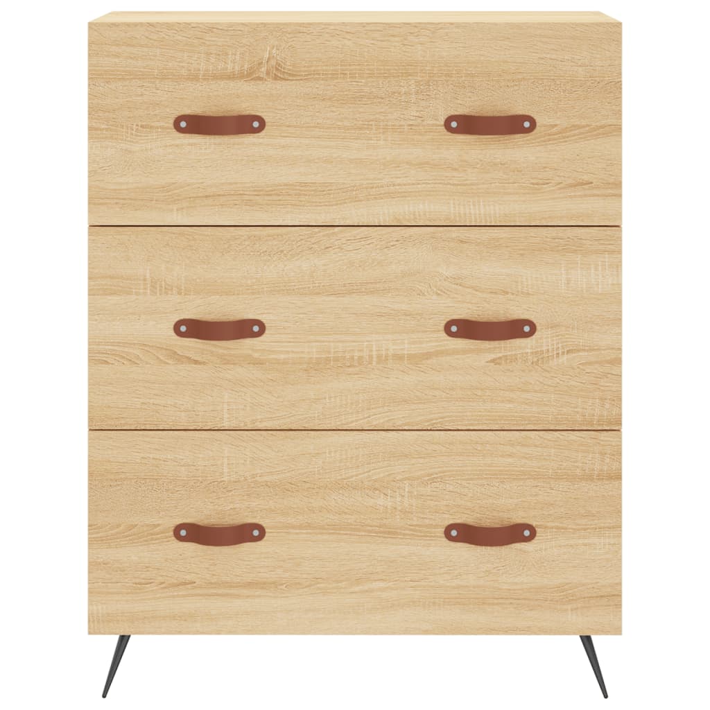 Chest of Drawers, Sonoma Oak, 69.5X34X90 Cm, Wood-based Material