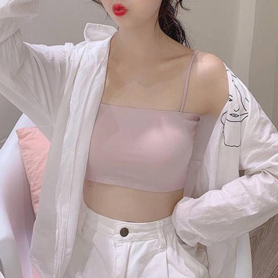 Bandeau Crop Beautify The Back Around The Chest Strap Thin Shoulder Strap Anti-light Underwear