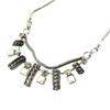 Les Trésors De Lily [E2076] - Designer Necklace 'Memories of the Past' White Silver