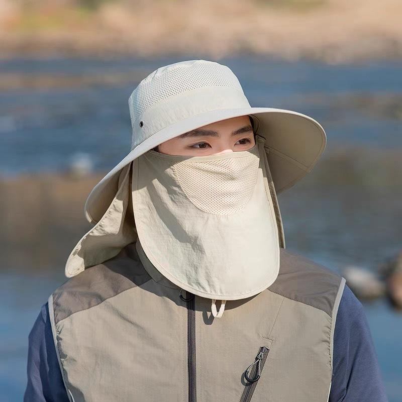 Summer Outdoor Breathable Sun Hat Men'S And Women'S Sun Protection Hat Uv Protection Sun Hat Big Brim Mountaineering Hat Bucket Hat