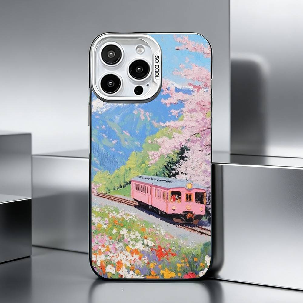 C-Cars and Distances   Phone Case For iPhone 17,16,15,14,13,12,11 Plus,Pro Max,XS,Colored silver phone case