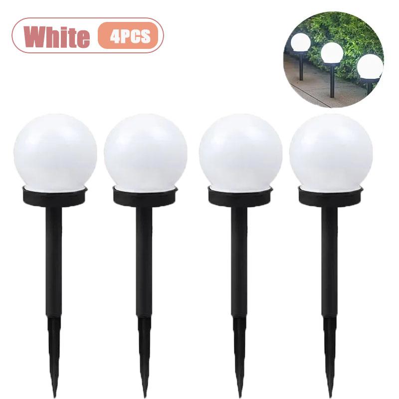 2/4/8PCS Garden Yard Solar LED Outdoor Light Bulb Waterproof for Street Park Summer Camping Decoration IP65 Rated
